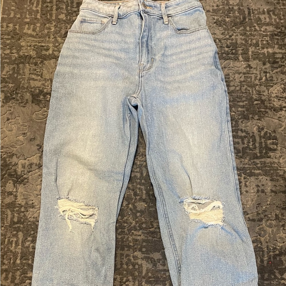 Hollister Light Wash ultra high-rise Dad Jean